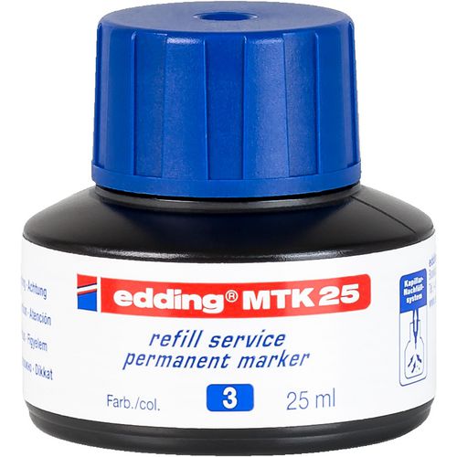 Navulinkt edding mtk25 25ml blauw 25 ml