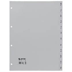 Monthly divider hetzel 256585 grijs pp (polypropeen)