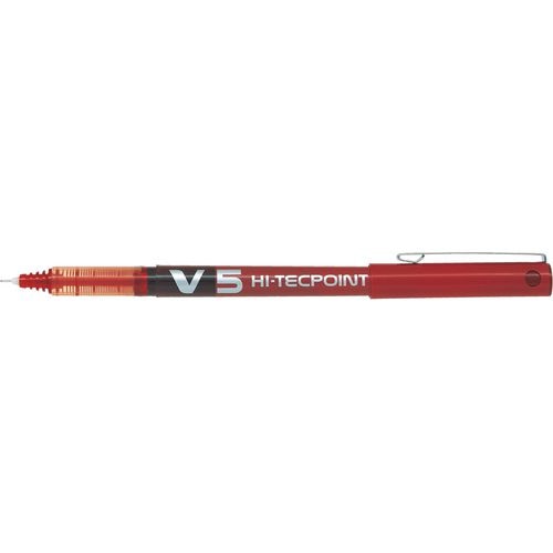 Rollerball pilot hi-tecpoint v5 0,3mm rood