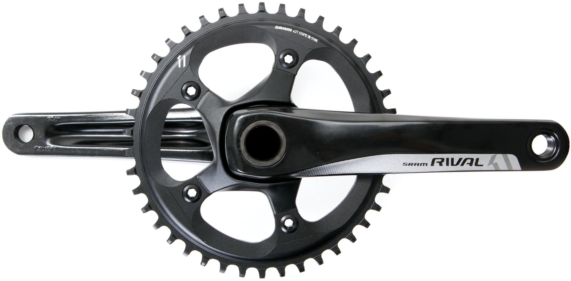 Sram crankstel rival 1 crankset rival 1 gxp 42 t. 175mm black
