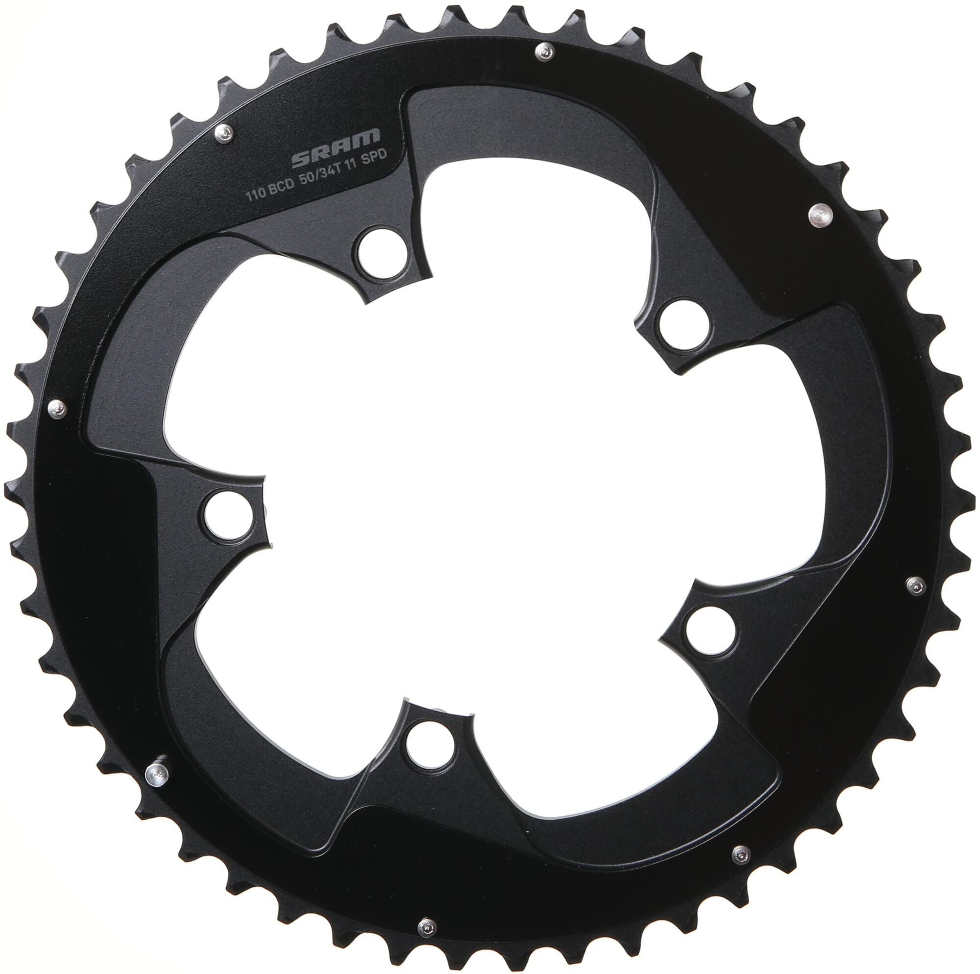 Sram kettingblad road double chain ring roaddoub. 50t alu f. red black