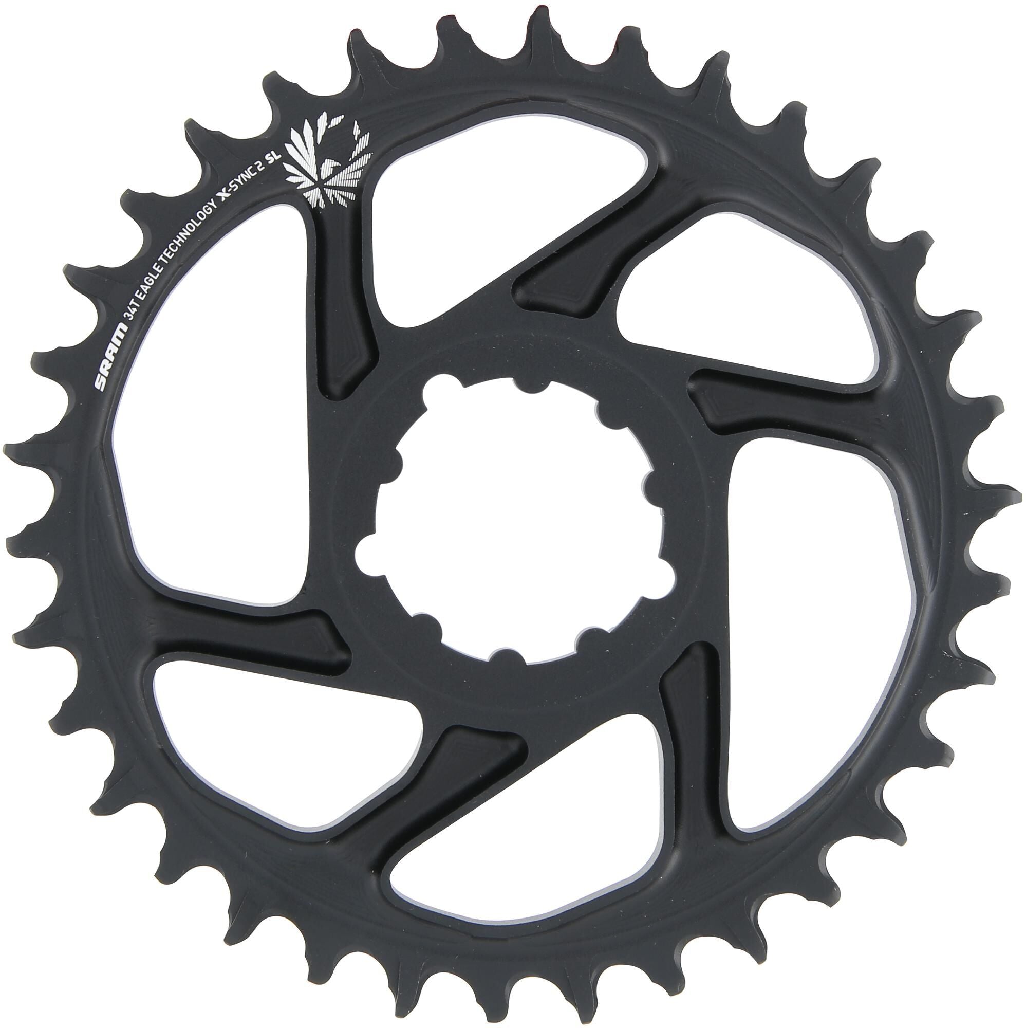 Sram kettingblad x-sync2 sl chain ring x-sync2 sl 34 teeth alu black