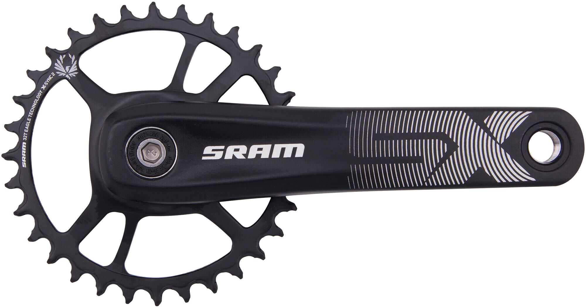 Sram crankstel sx eagle crankset force axs powerspline 32t 165mm
