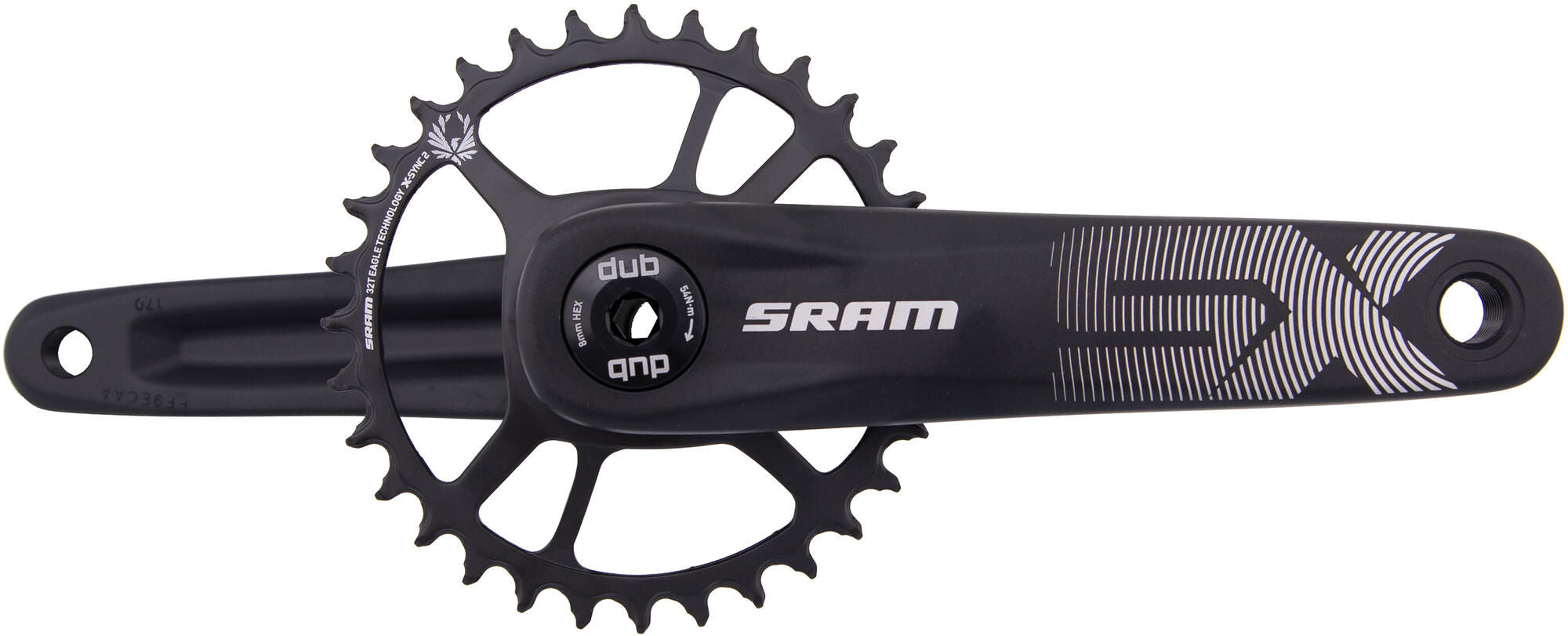 Sram crankstel sx eagle crankset force axs dub 32t 170mm