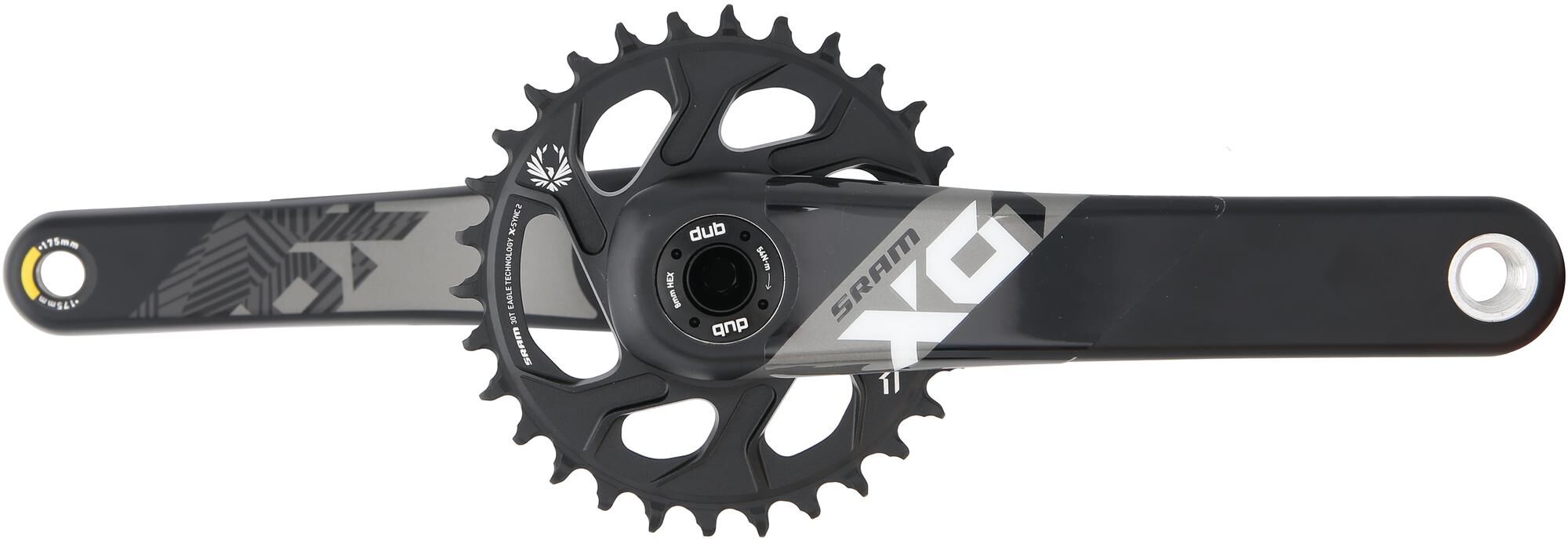 Sram crankstel x01 eagle crankset x01 eagle 30t fatbike 4 175mm