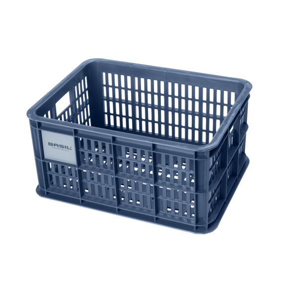 Basil fietskrat S - klein - 17,5 liter - blauw
