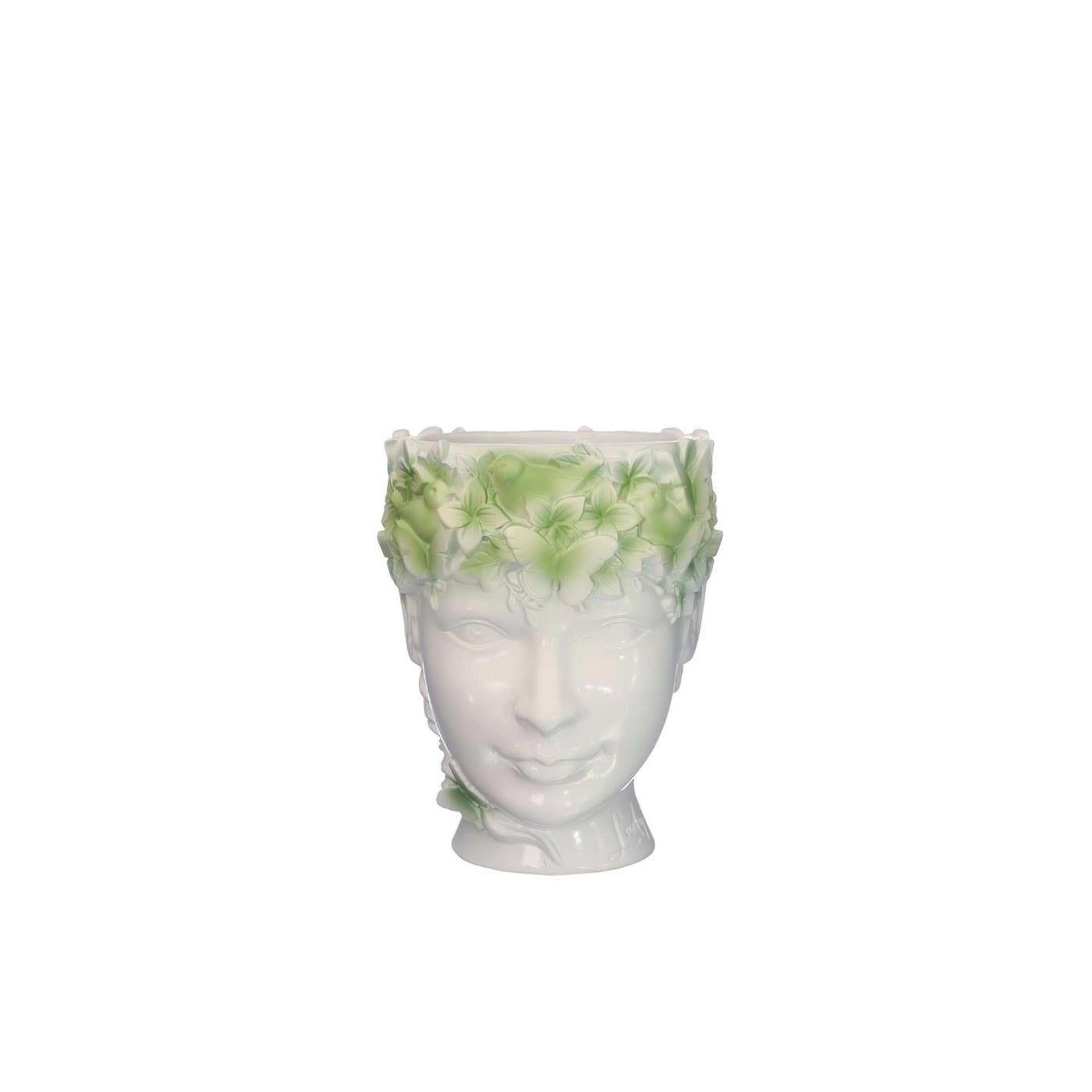 Ideas 4 seasons bloempot lady nature 14x12xh14,5cm groen