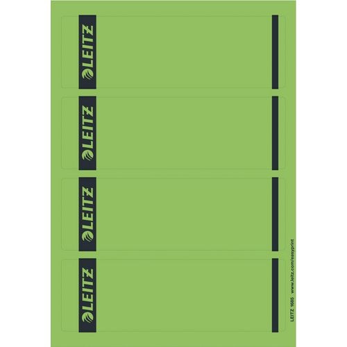 Ordnerrugetiketten leitz groen 100 stuks papier