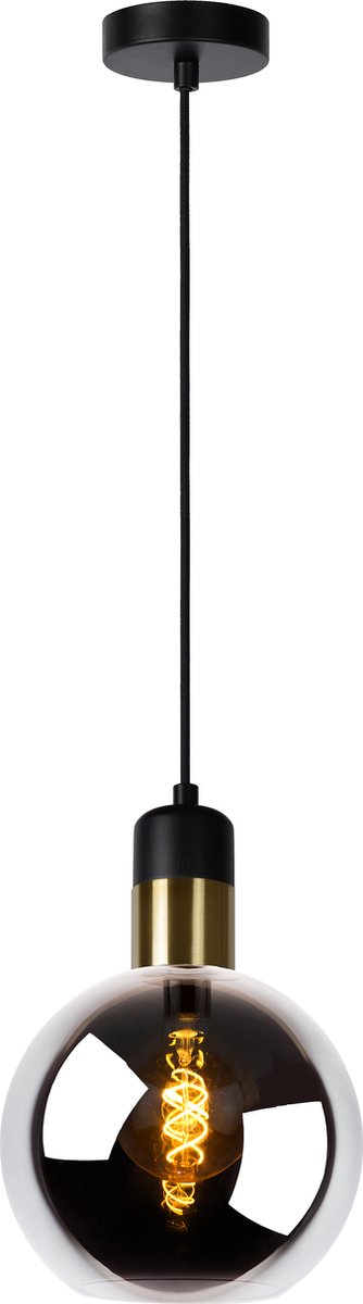 Lucide julius - hanglamp - ø 20 cm - 1xe27 - fumé