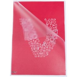 L-mappen delux melkwit od pp a4 165 micron transparant duimgreep antistatisch