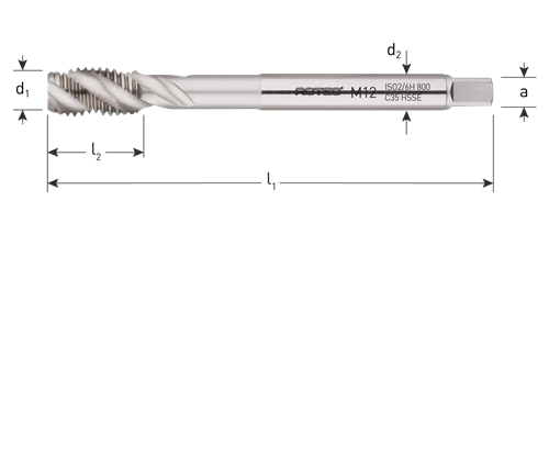 Rotec machinetap din374 mf16x1.5 blind