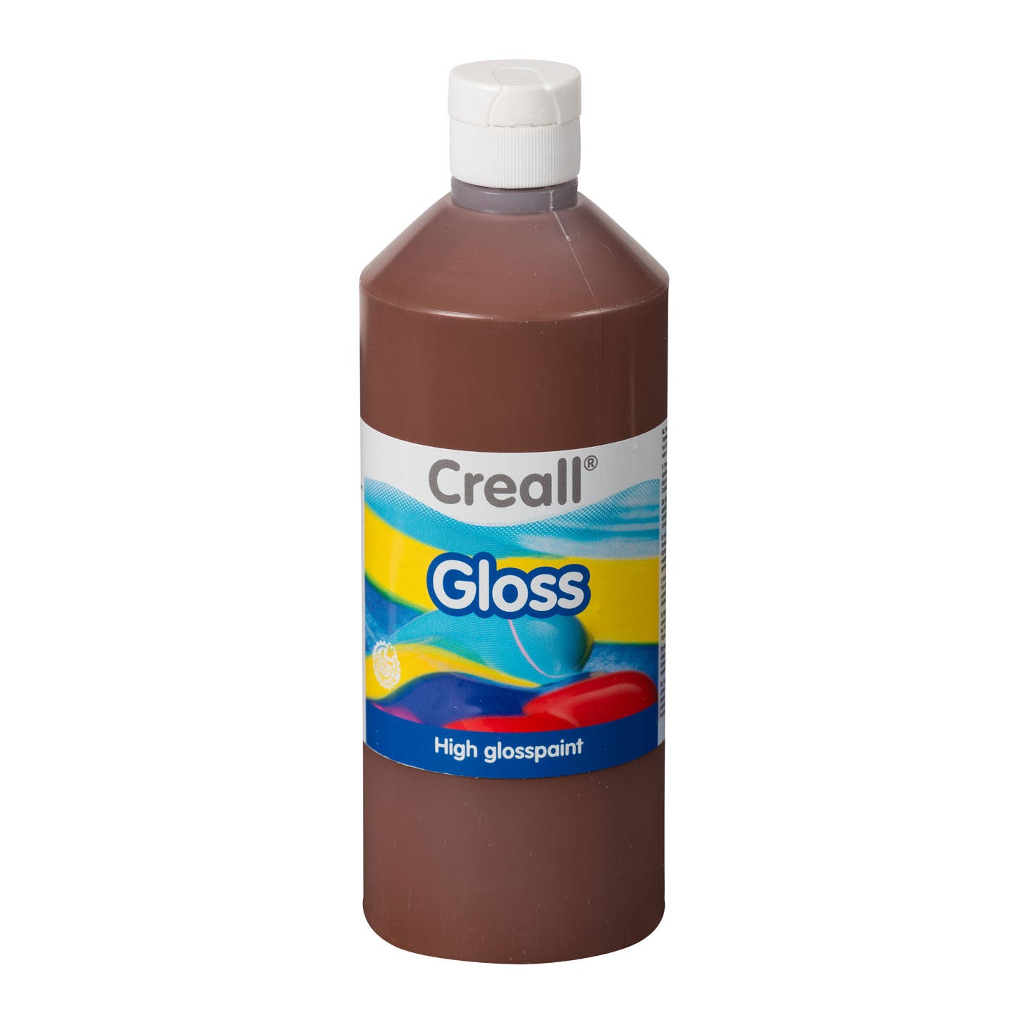 Creall glans glansverf bruin, 500ml