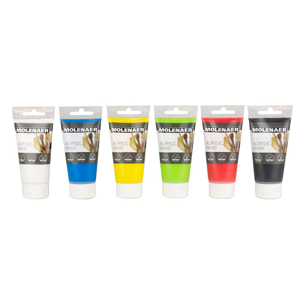 Molenaer acrylverf, 6x75ml