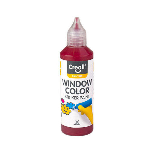 Creall raamverf donkerrood - 80ml