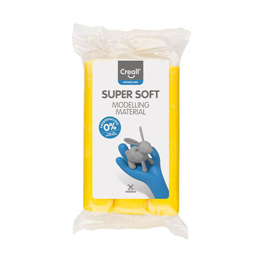 Creall supersoft klei conserveringsvrij geel - 500gr.