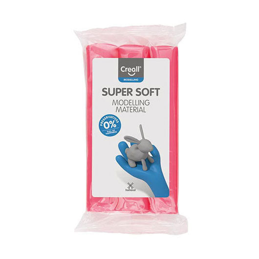 Creall supersoft klei conserveringsvrij roze - 500gr.