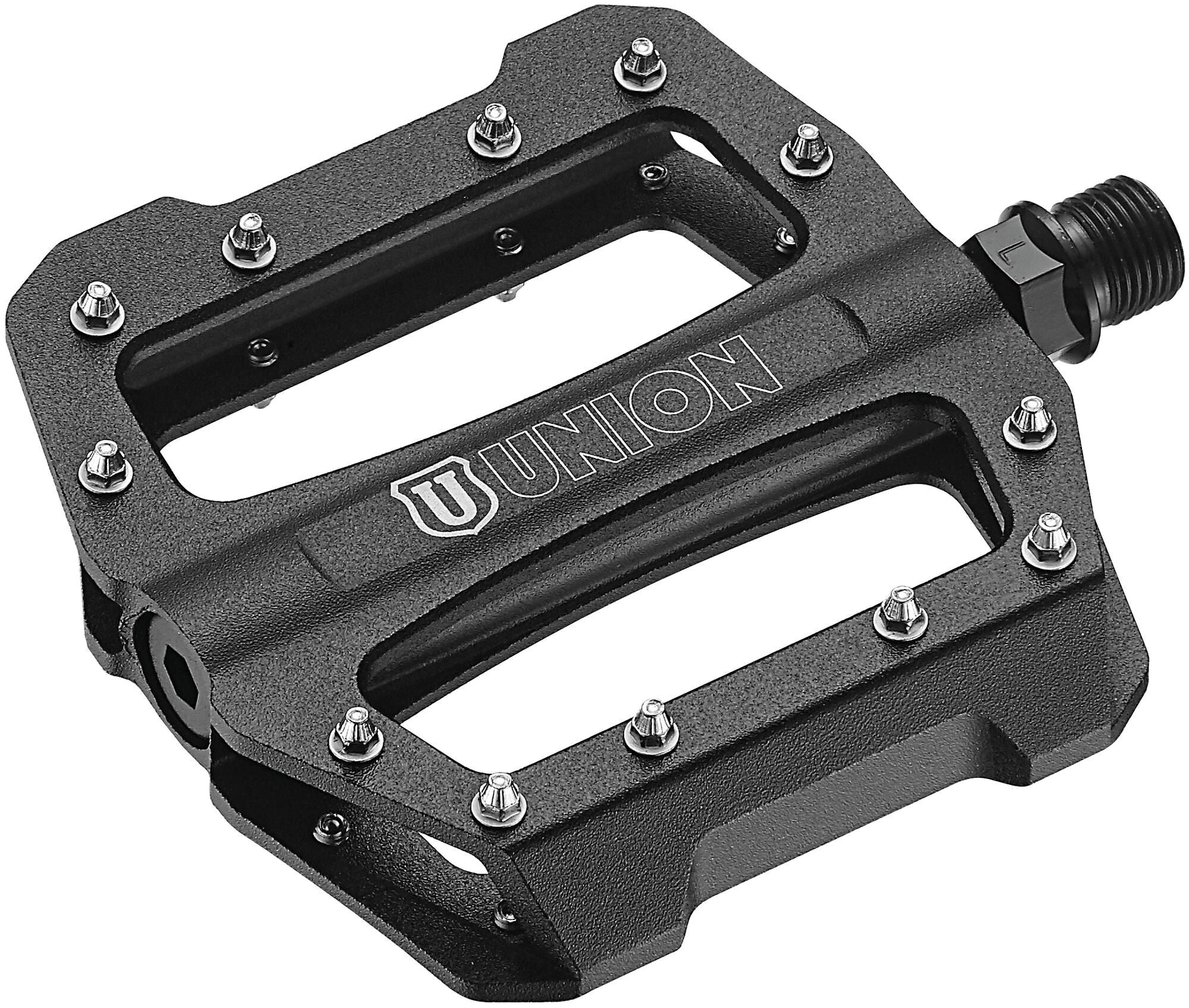 Union pedaal SP1300 alu cartridge+stuwlager. Zwart