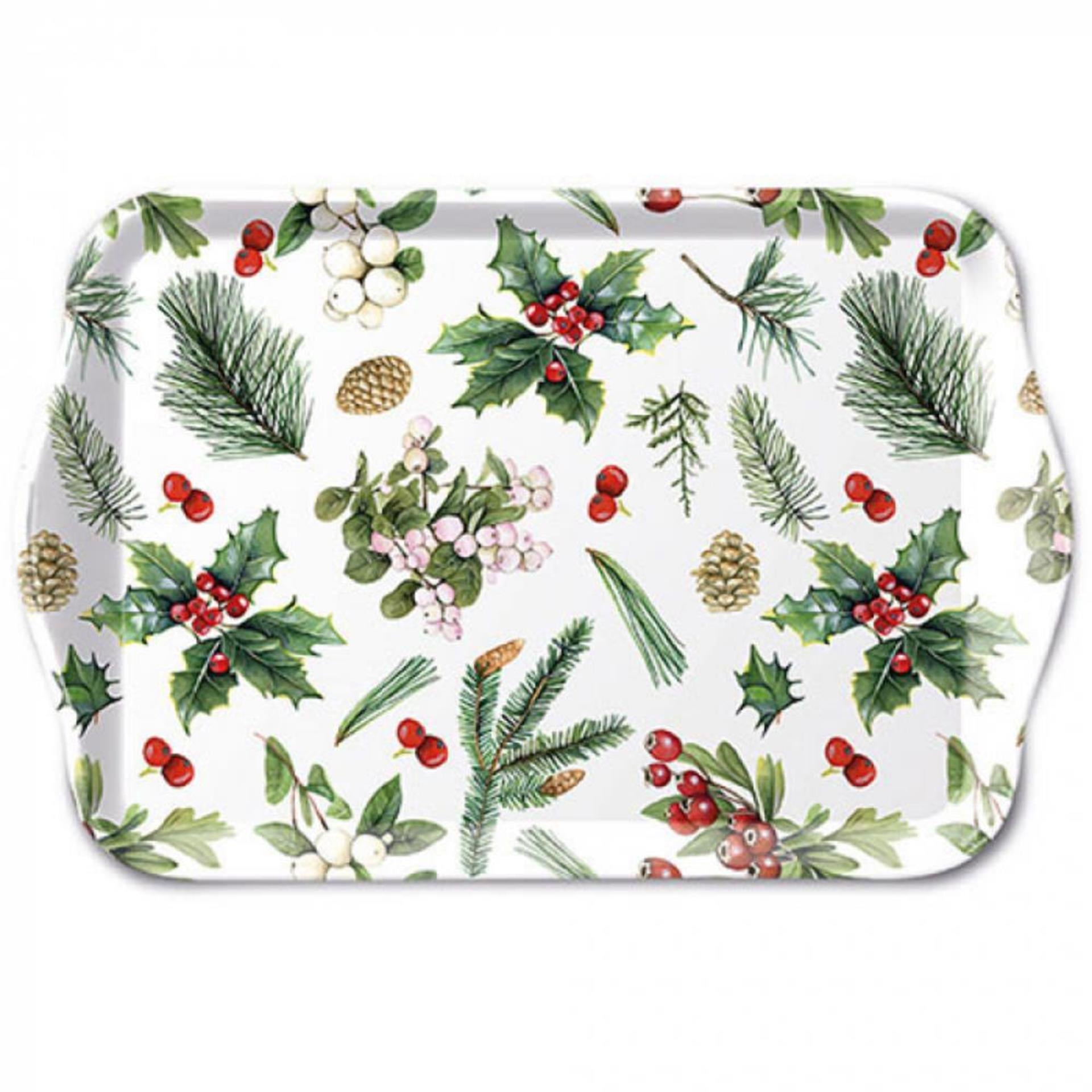 Ambiente tray 13x21cm winter greenery