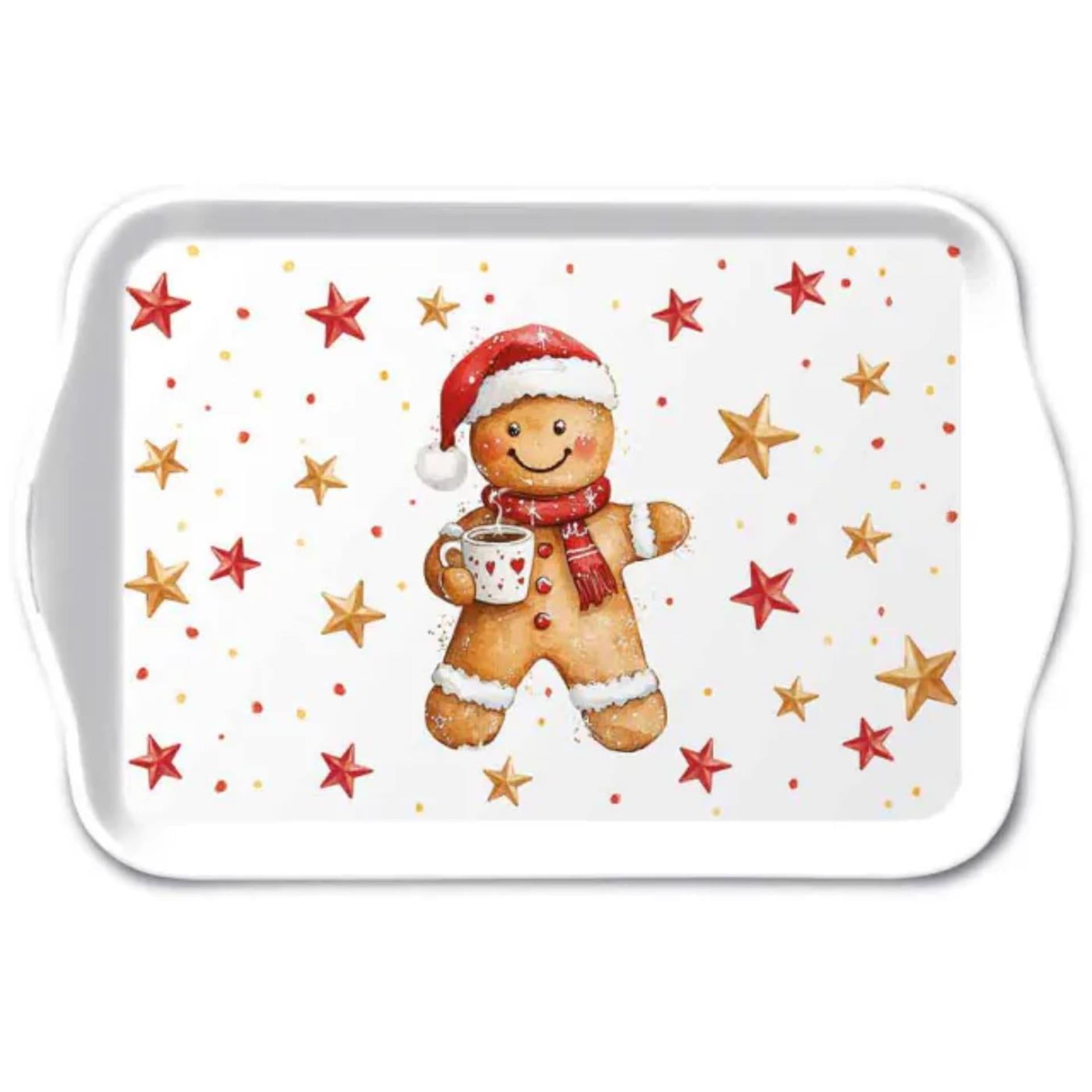 Ambiente dienblad melamine cocoa and cookie 13x21cm