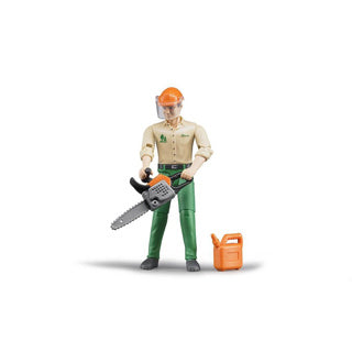 Bruder bworld figuur bosbouw met accessoires