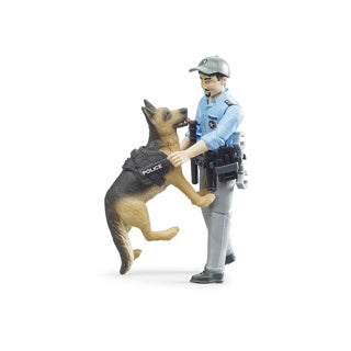 Bruder figuur politie met hond b world