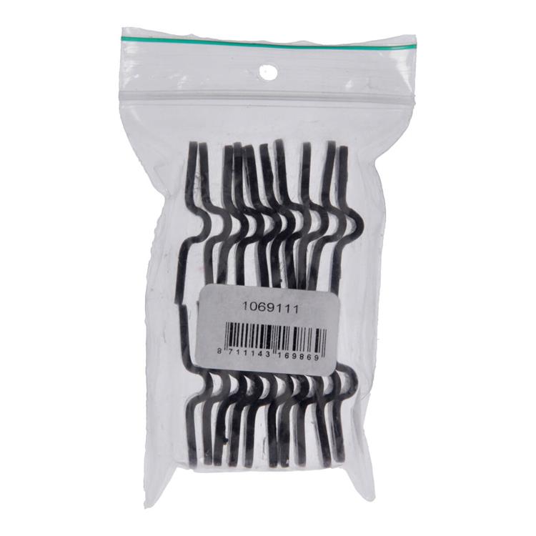 Mack 1069111 - draadpaneelklem zwart | 5 stuks