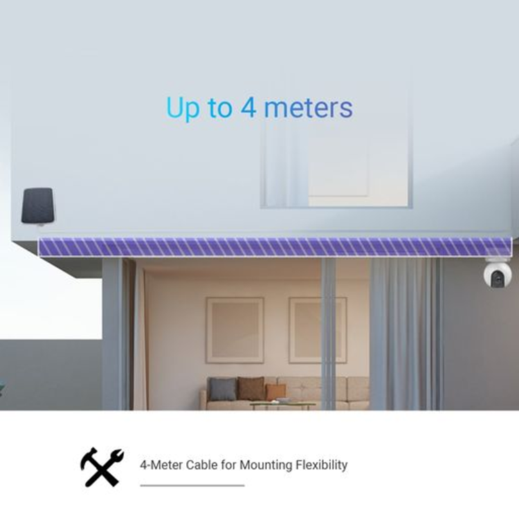 Ezviz 1071082 - solar panel type-c max 6.18w | 1 stuks