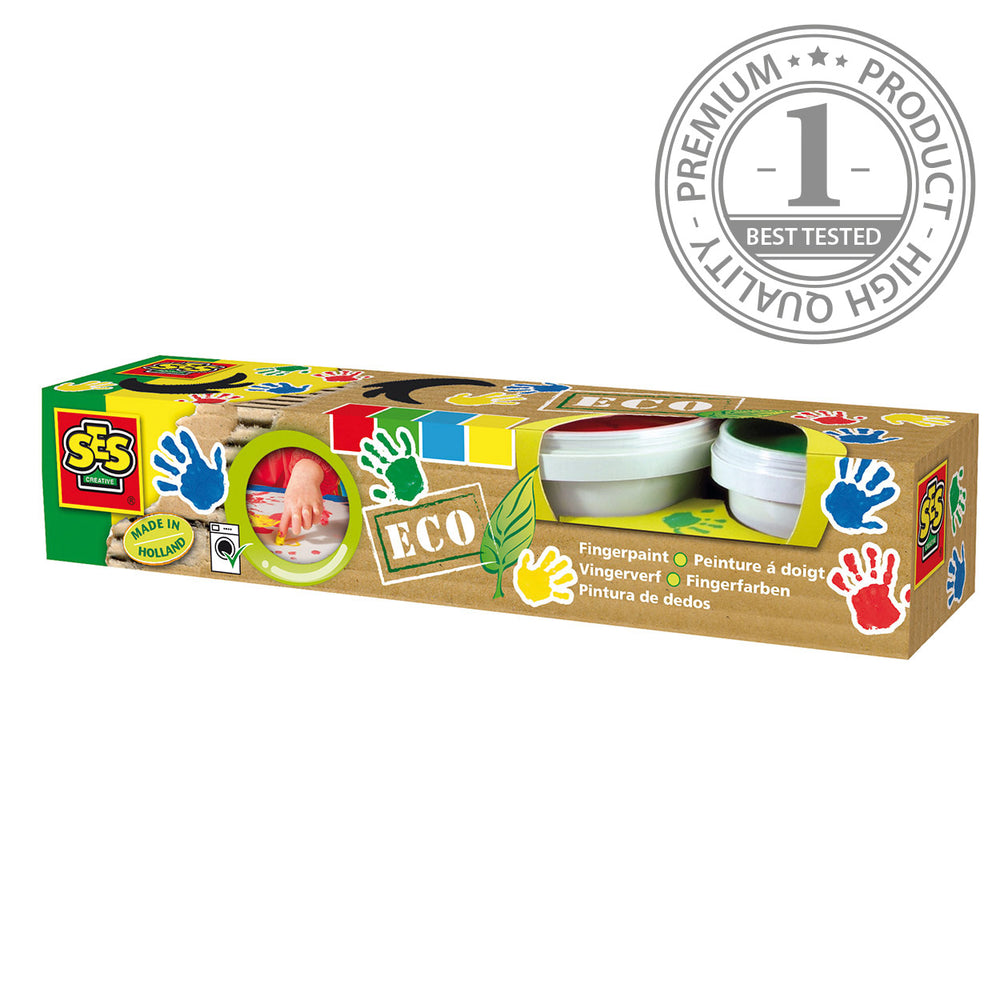 Ses eco vingerverf, 4 kleuren