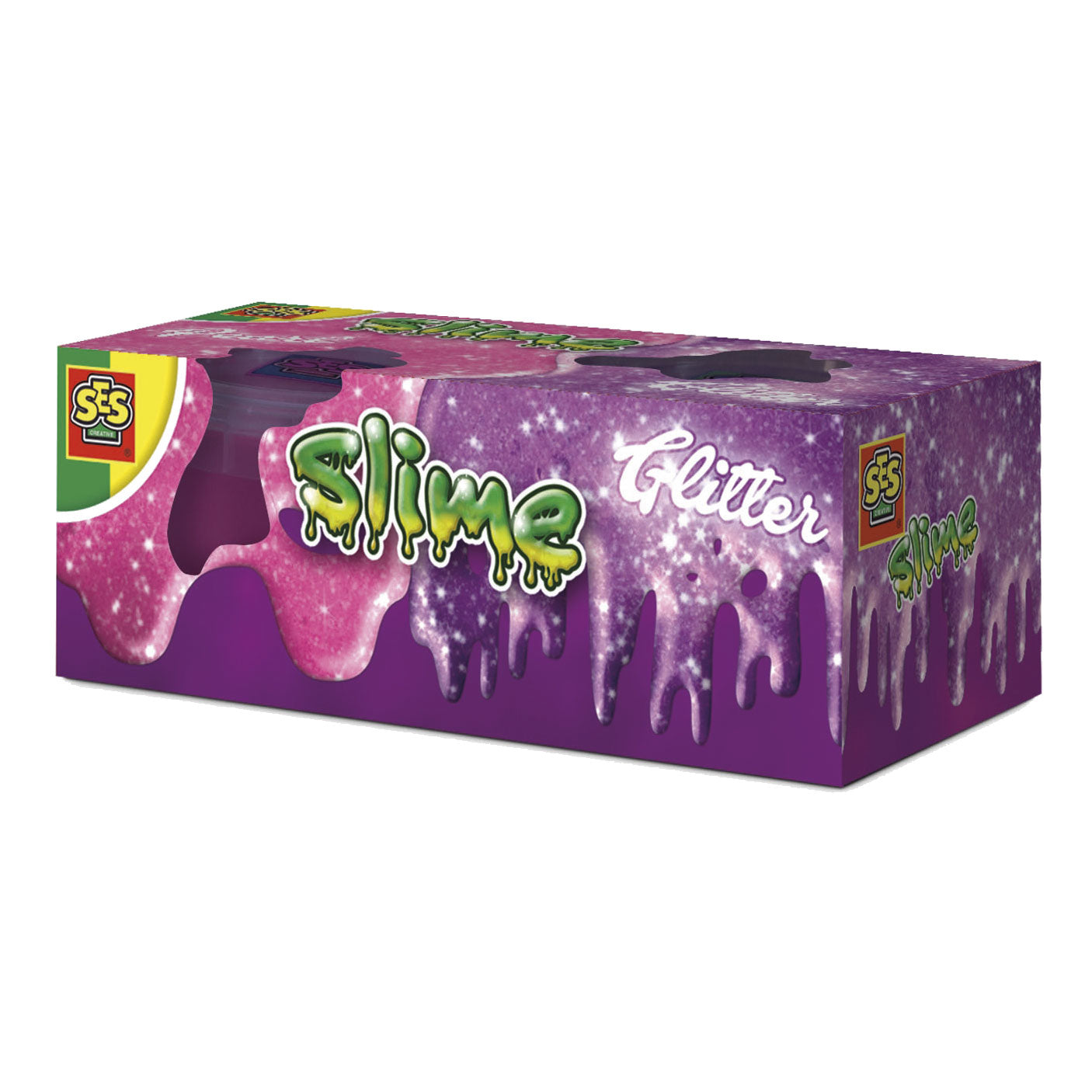 Ses creative ses slime 2x120gr - glitter