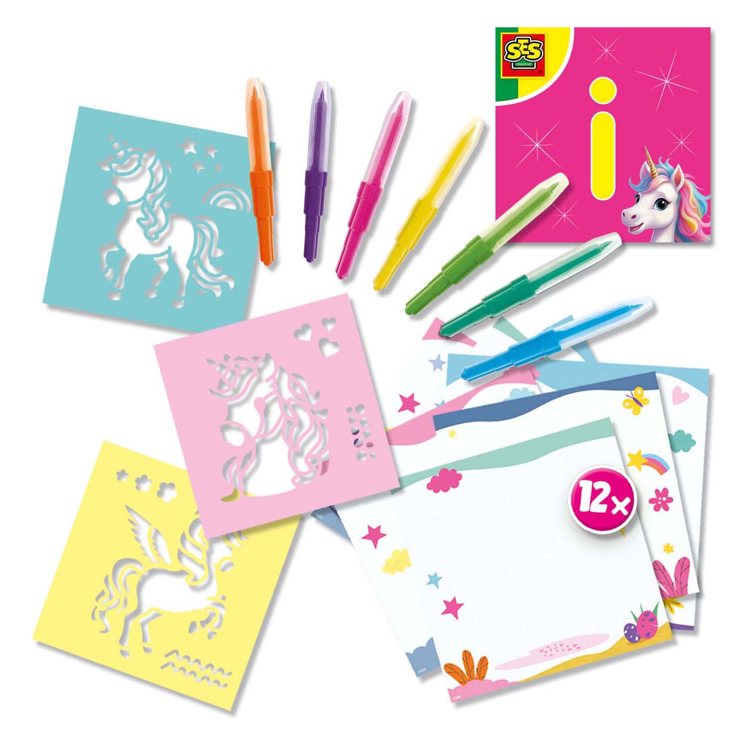 Ses blow airbrush pennen - eenhoorn