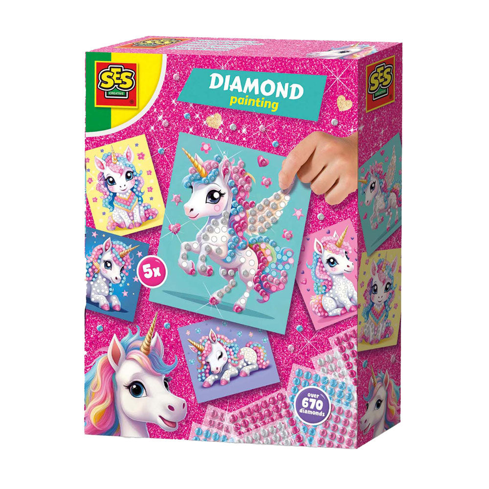 Ses creative ses diamond painting - eenhoorn