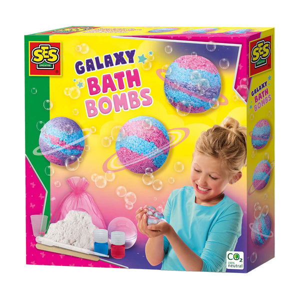 Ses creative - galaxy - bad bruisballen - knutselen meisjes - badspeelgoed - zelf maken - vanaf 8 jaar