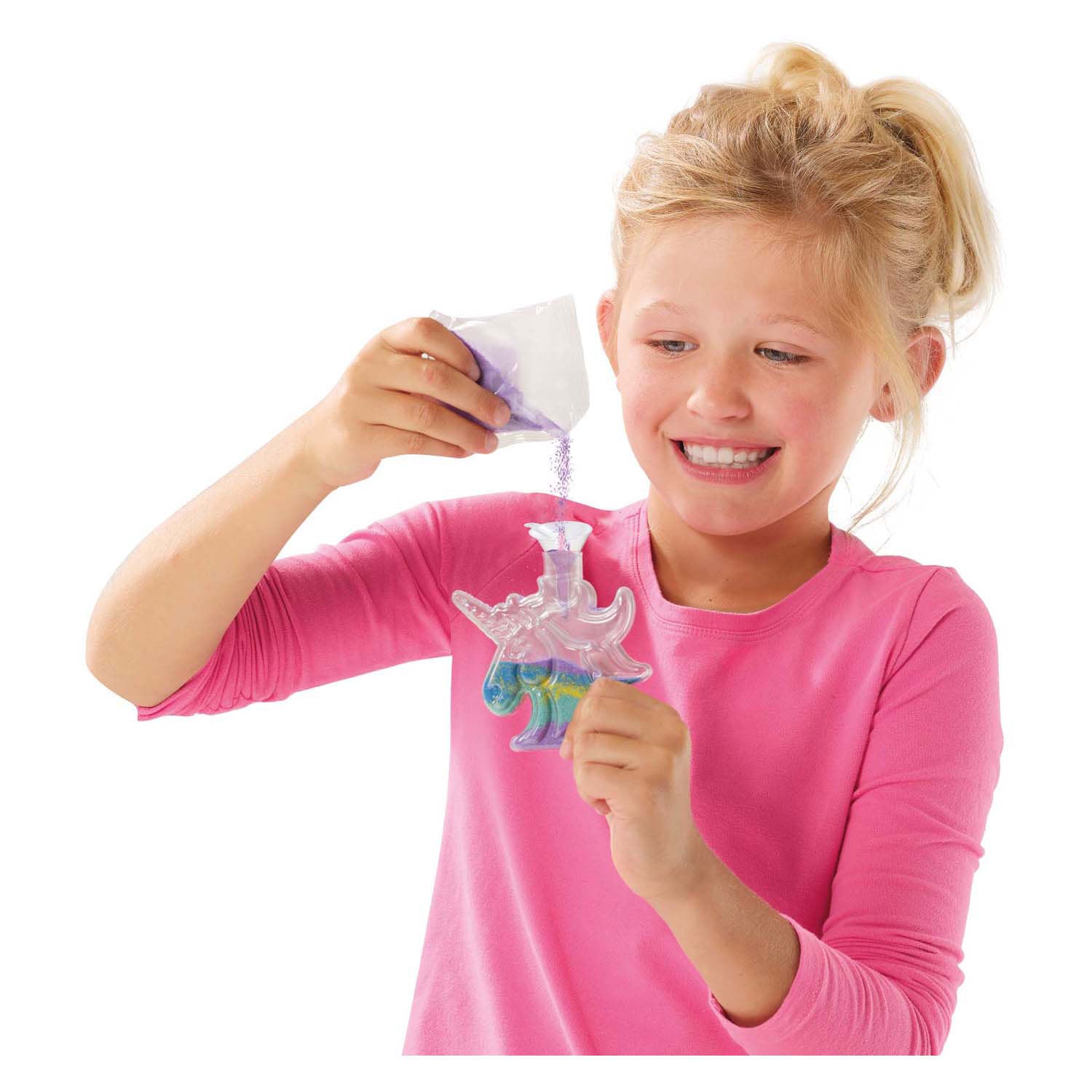 Ses galaxy zandkunst - eenhoorn en regenboog