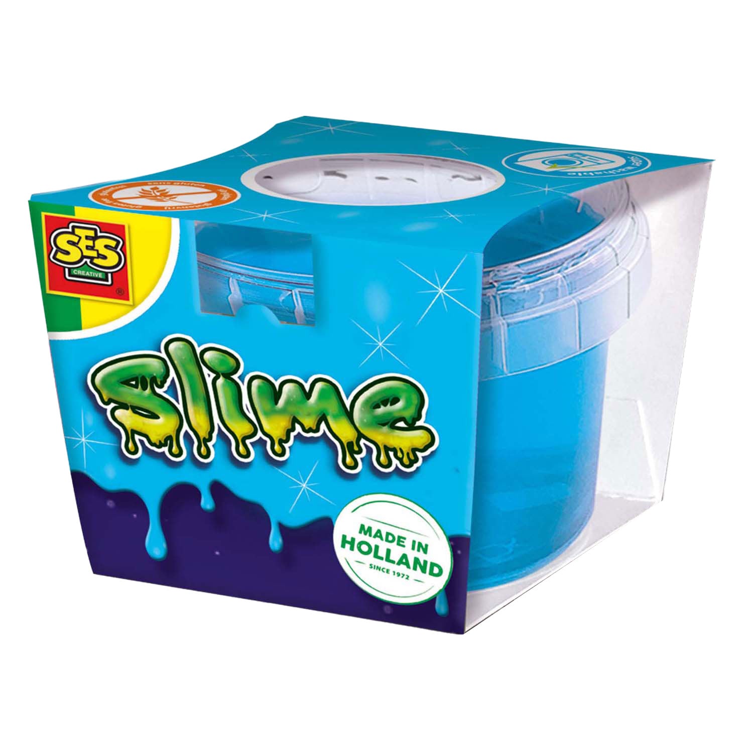 Ses slijm - blauw glitter 140g
