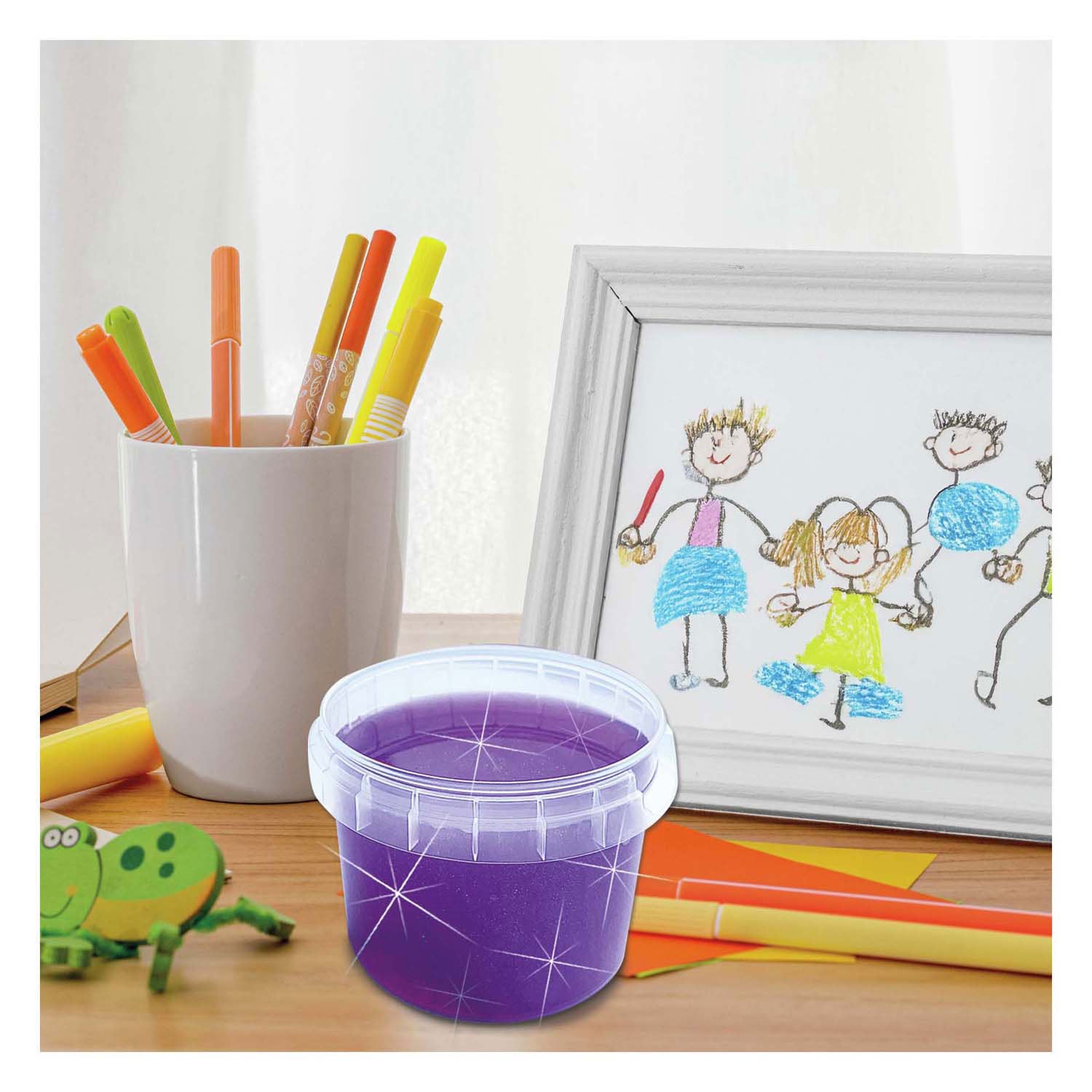 Ses slijm - paars glitter 140g