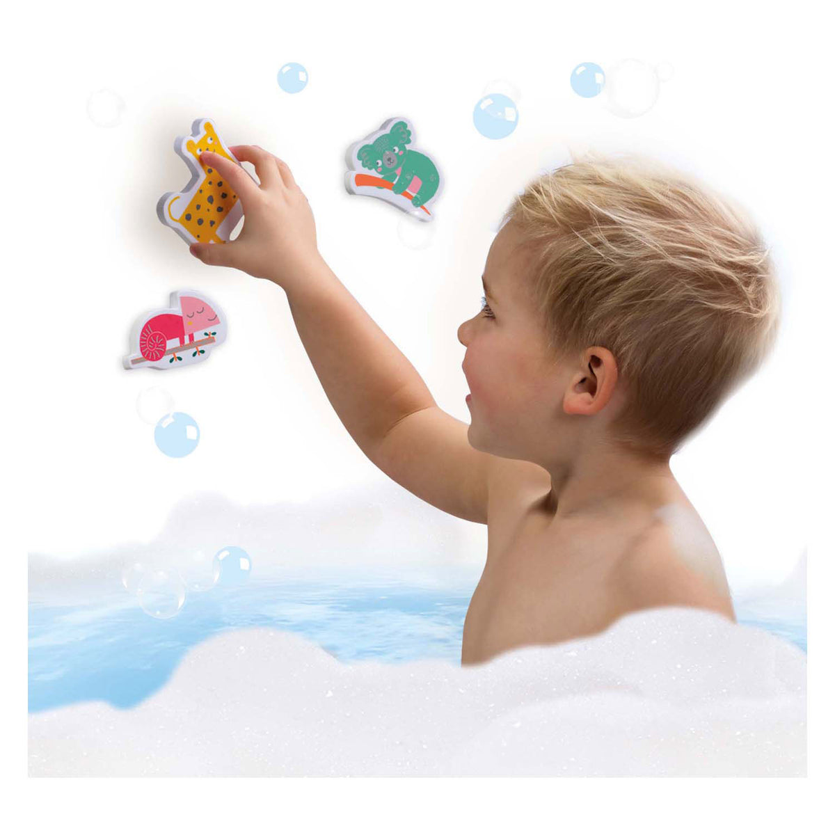 Ses creative tiny talents bad speelset - safari met badboek en bootjes - vanaf 10 maanden - badspeelgoed - motorische ontwikkeling - schoencadeautjes sinterklaas