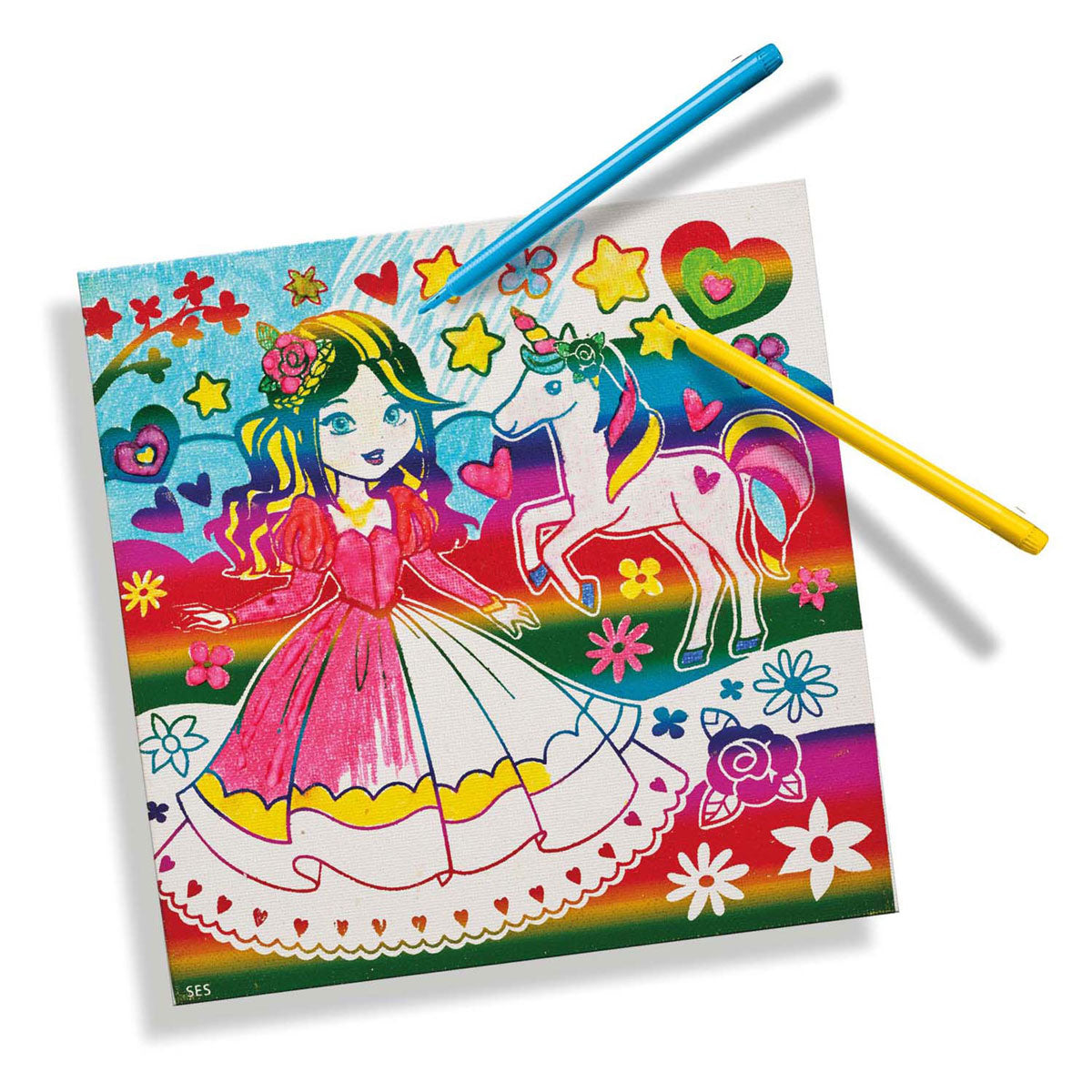 Ses metallic kleur canvas