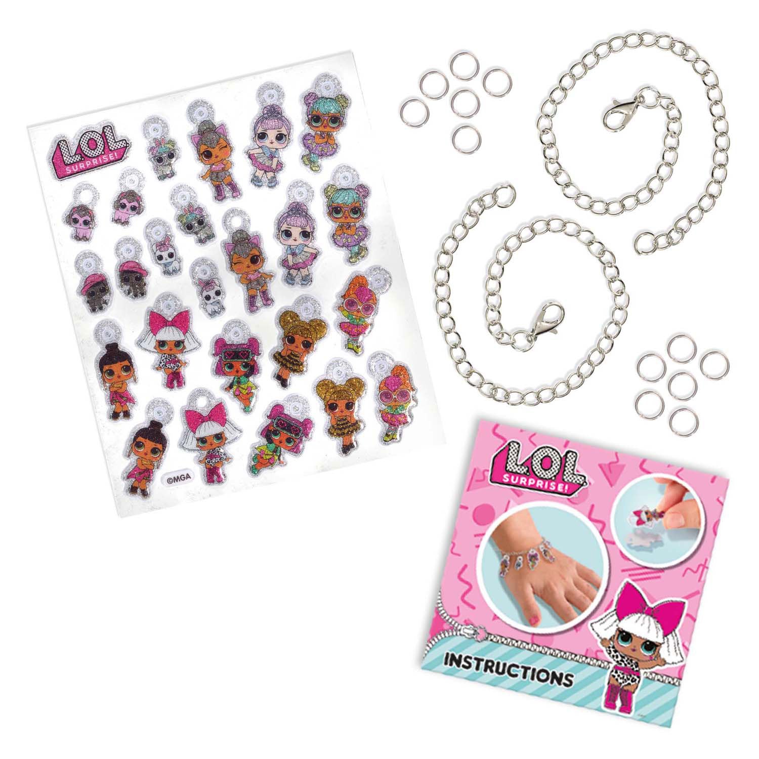 Ses l.o.l. puffy sticker armbanden