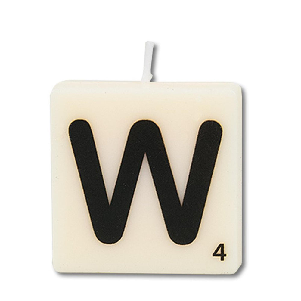 Paperdreams letter kaarsje letter w, set van 4