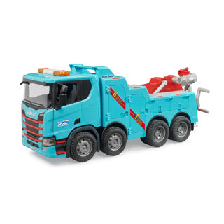Vrachtwagen scania super 560r bergings- en slaapwagen met licht en geluid