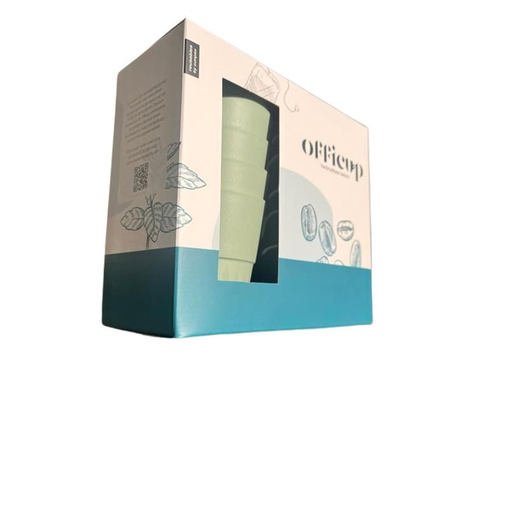 Papstar officup beker herbruikbare kunststof 180ml ø7,5x8,8cm set a 10 stuks zacht groen