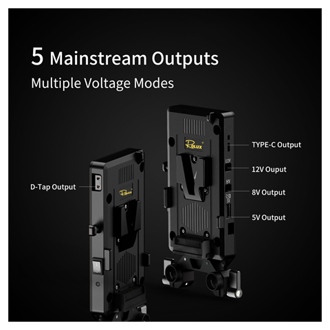 Rolux v-mount batterijplaat rl-vp1