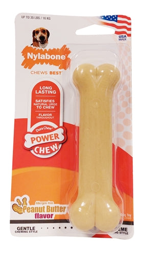 Nylabone dura kauwen pindakaas voor harde bijters hypoallergeen