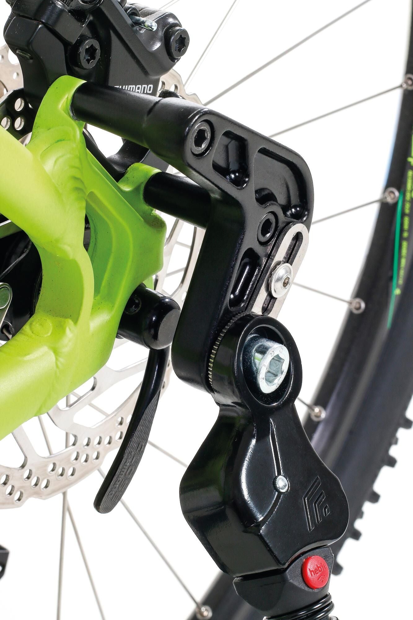 Eerste hebie adapter achteandaard schijfrem montage zwart 699da