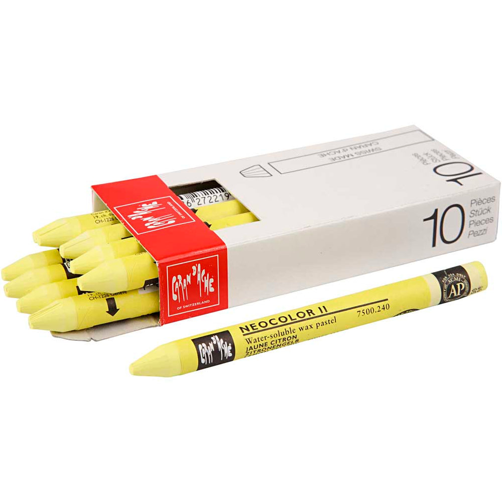 Https: www.cchobby.nl caran-d-ache-neocolor-ii-l-10-cm-dikte-8-5-mm-lemon-yellow-240-10-stuk-1-doos