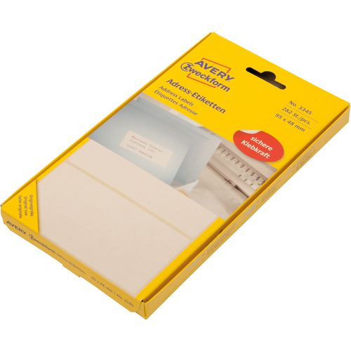 Adresetiketten avery wit 282 stuks