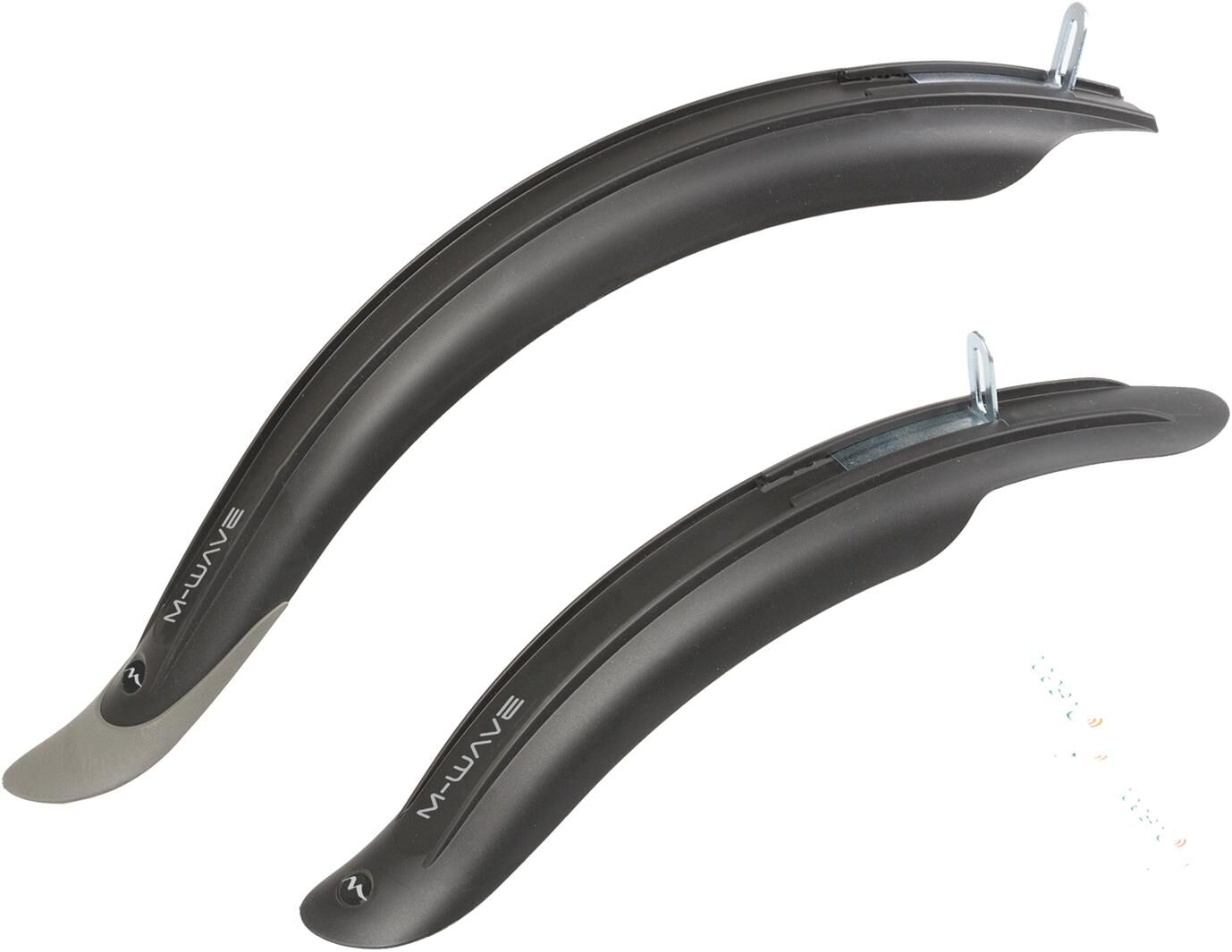 M-wave steekspatbord-set mud max kids f+r clip-on fender mud max kids f+r plast.