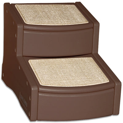 Rosewood 2-Step Dog Stairs Brown