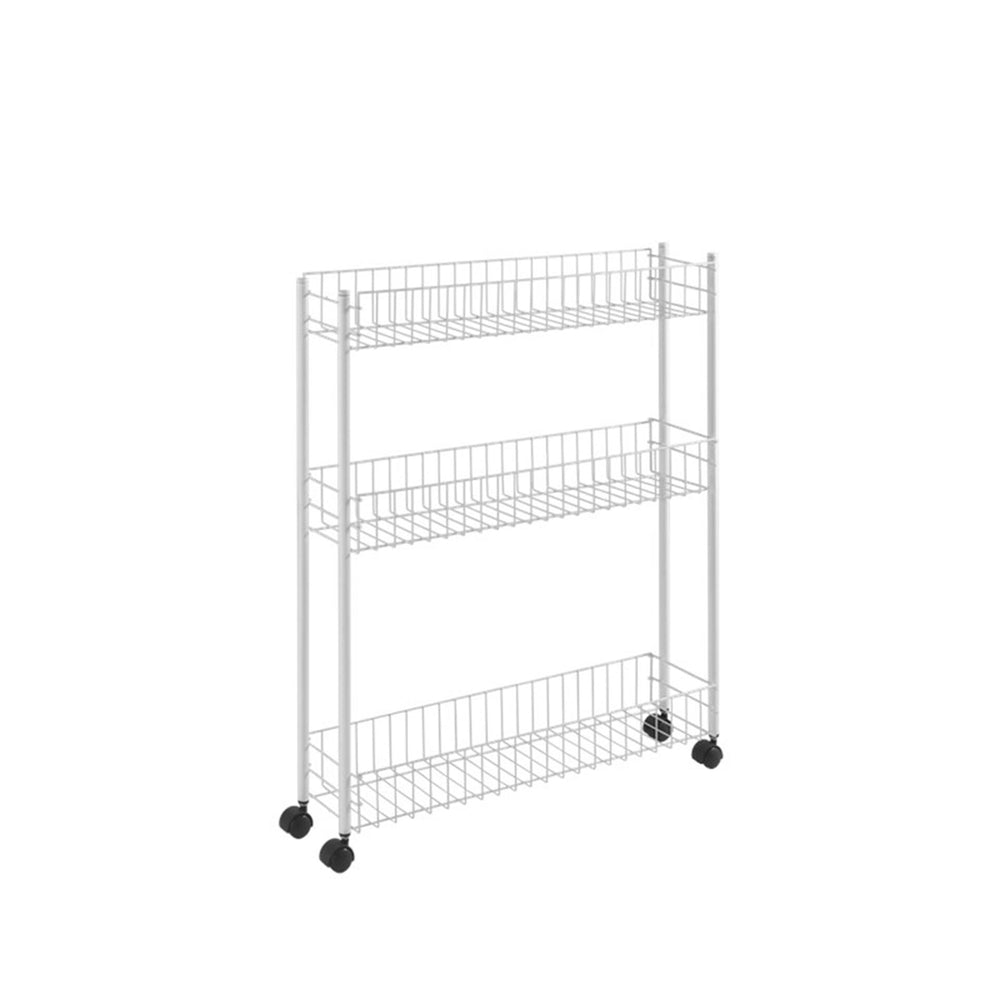 Metaltex fino voorraadwagen op wielen 3-laags 56x16x72cm