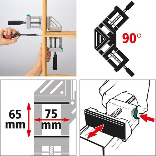 Wolfcraft - hoekklem - bankschroef hoek - 3415000